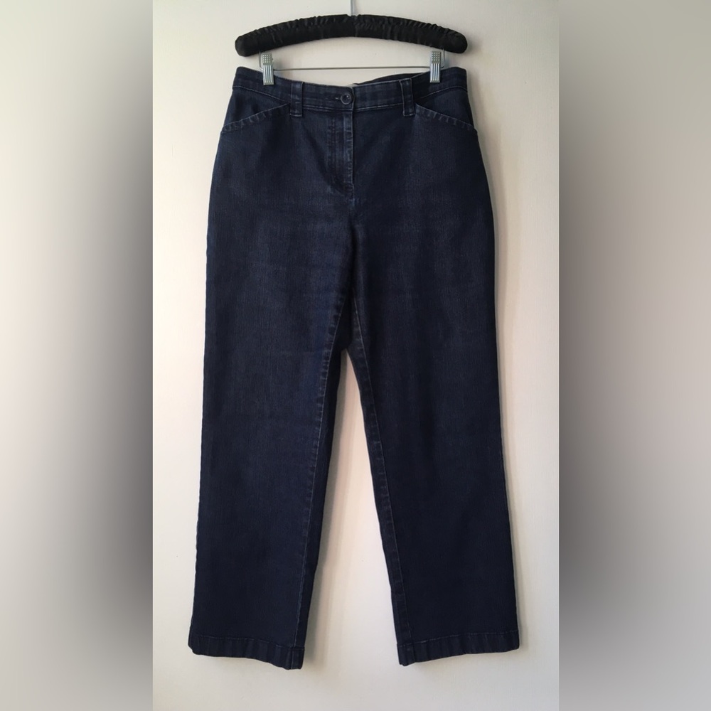 L.L. Bean Classic Fit Straight Leg Blue Jeans Size 10 Regular Inseam 28 3/4”